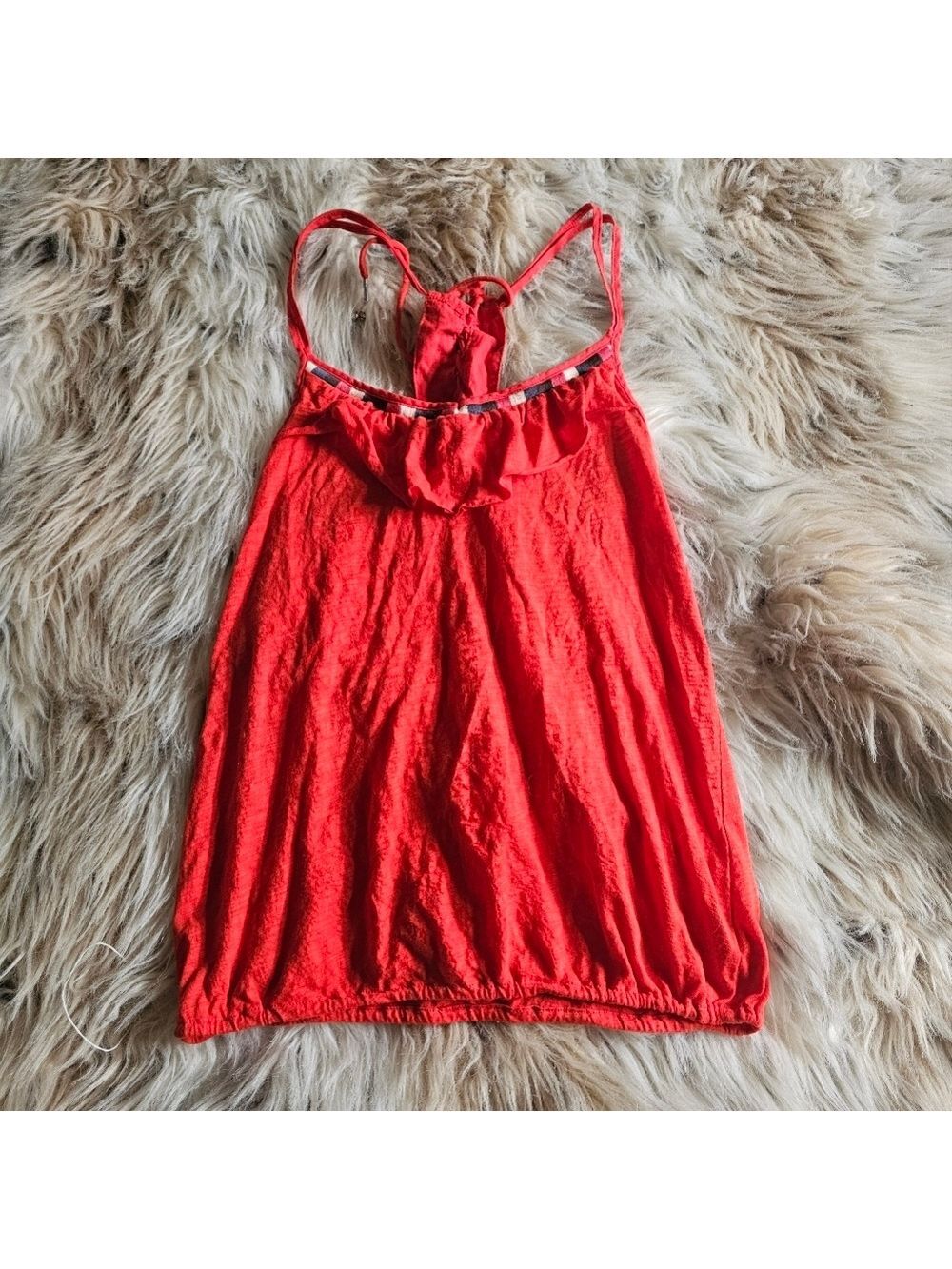 American Eagle Ruffle Top